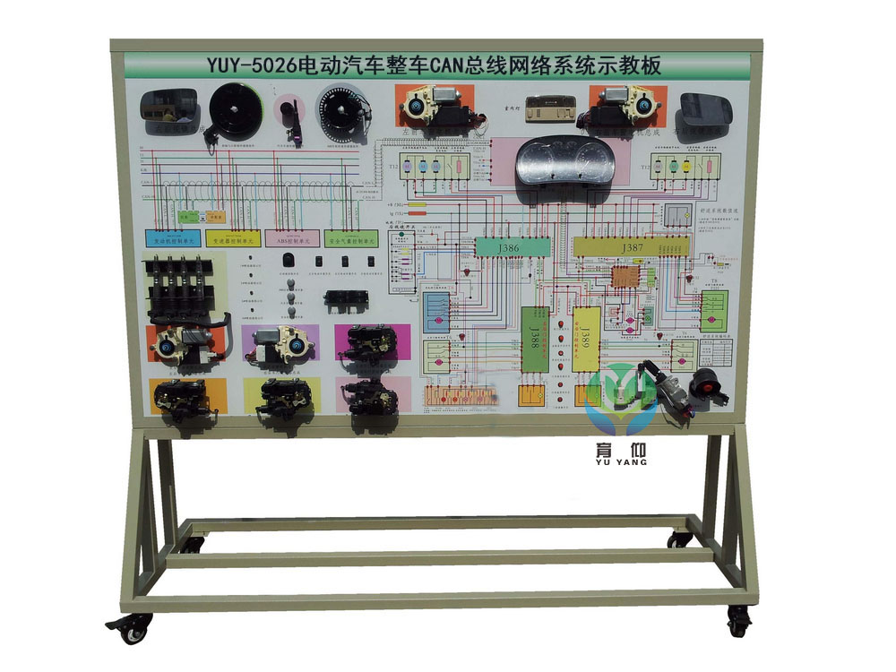 <b>YUY-5026電動(dòng)汽車整車CAN總線網(wǎng)絡(luò)系統(tǒng)示教板</b>